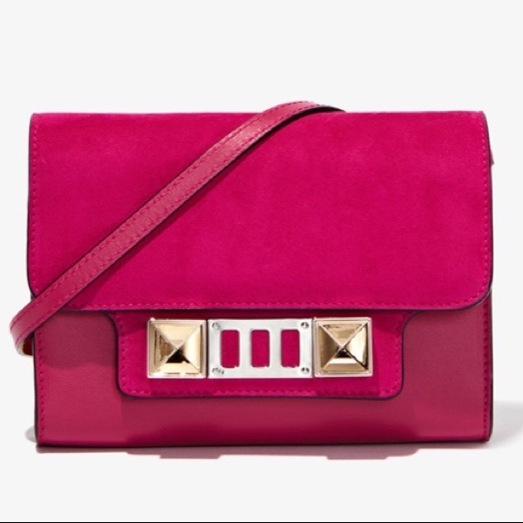 ππ Proenza PS11 NWT pink leather/suede crossbody - Picture 6 of 8